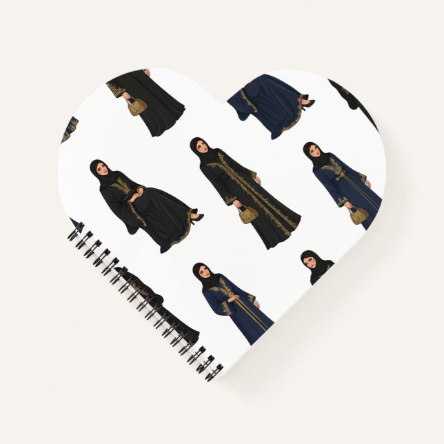 Saudi Women in  Abayas Notebook (Front)