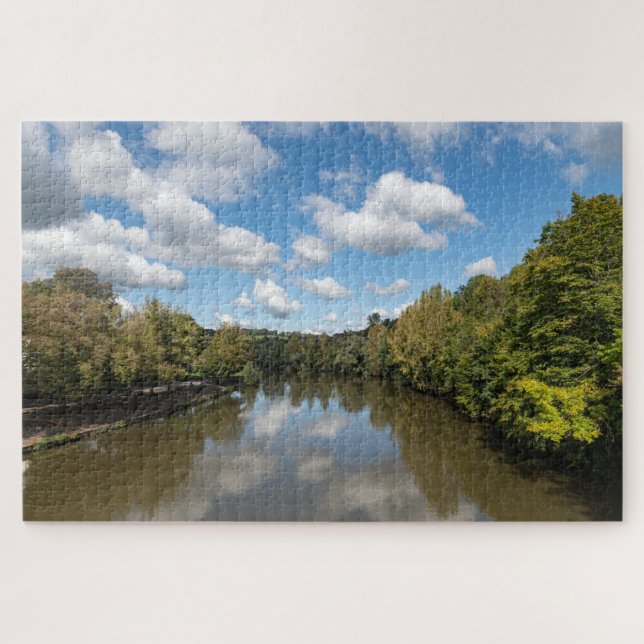 Sauer River Luxembourg / Germany border  Jigsaw Puzzle (Horizontal)
