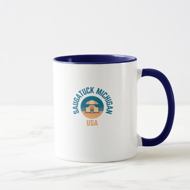 Saugatuck Michigan Hometown Coffee Mug (Right)