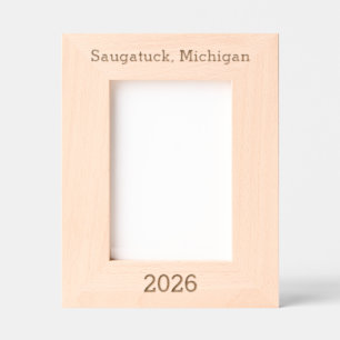 Saugatuck Michigan - Laser Engraved Frame