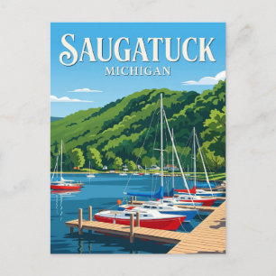 Saugatuck USA Postcard
