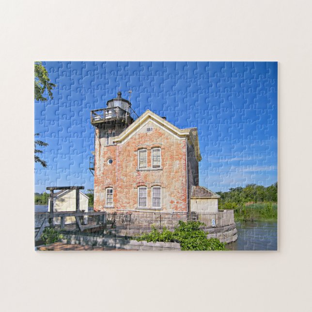 Saugerties Lighthouse, Hudson River New York Jigsaw Puzzle (Horizontal)