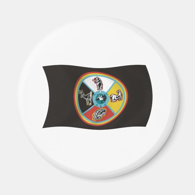 Sault Ste. Marie Tribe Flag Magnet (Front)