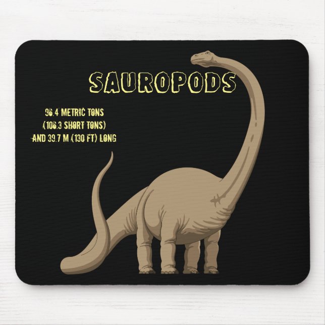 Sauropods Dinosaur Mouse Pad (Front)