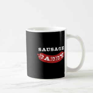 Sausage Daddy Funny Distressed Bbq Dad Coffee Mug