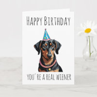 sausage dog birthday cards