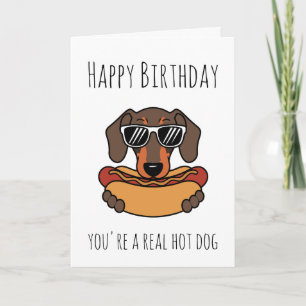 sausage dog birthday cards