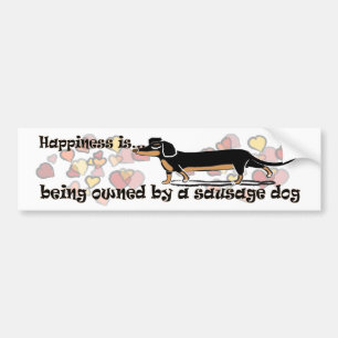 sausage dog bumper sticker