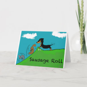 Sausage dog card