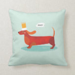 Sausage Dog! Cushion<br><div class="desc">Looks great on a sofa! woof!</div>