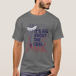 Sausage Grill BBQ Fire Men Women Novelty Apparel T-Shirt