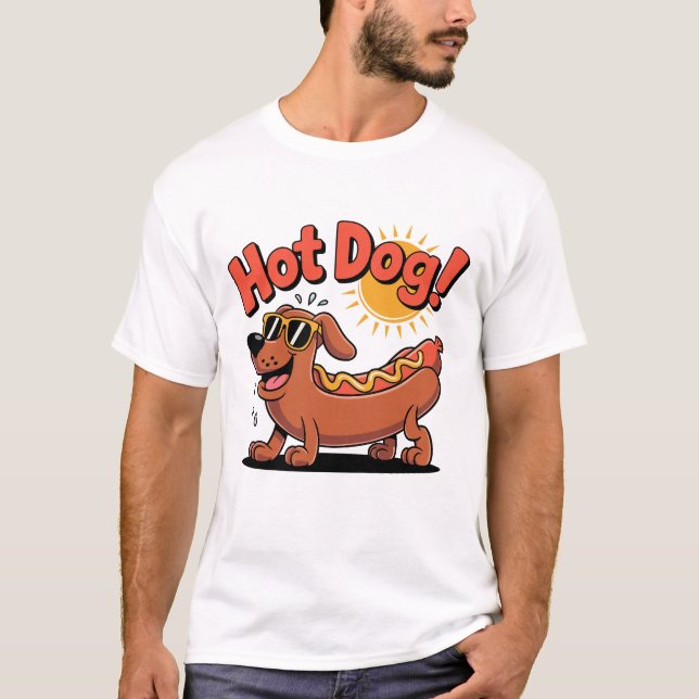 Sausage Hot-Dog Vibes  T-Shirt (Front)