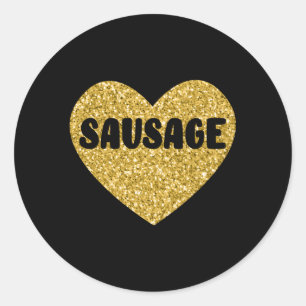 Sausage I Love Sausage Food Meat Classic Round Sticker