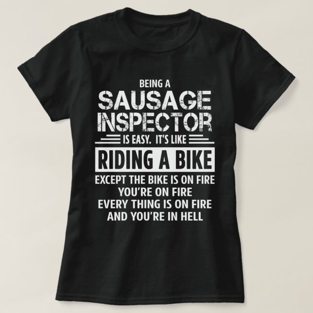 Sausage Inspector T-Shirt (Design Front)