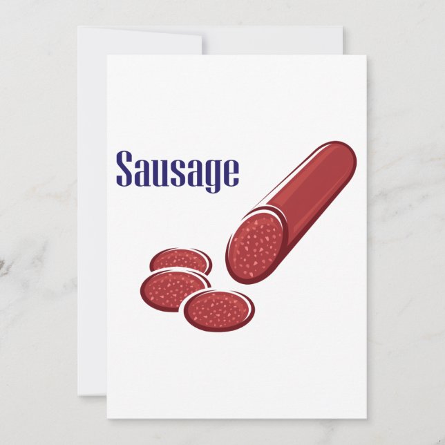 Sausage Invitation (Front)