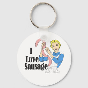 Sausage Key Ring