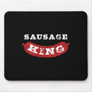 Sausage King Funny Distressed Bbq Mouse Pad