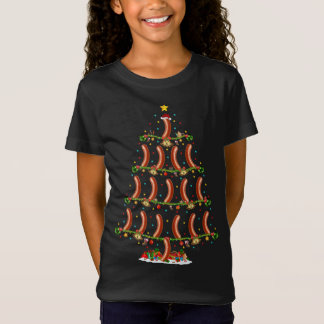 Sausage Lover Xmas Lighting Santa Sausage Christma T-Shirt