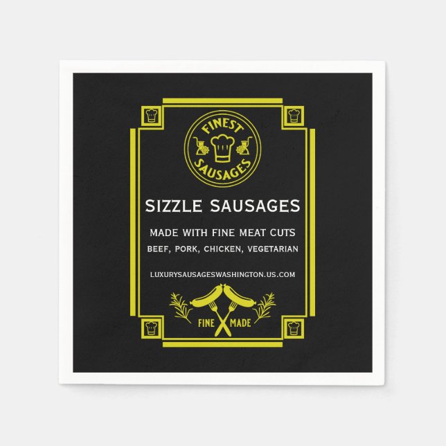 Sausage makers napkin (Front)