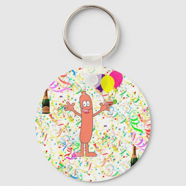 sausage party key ring (Front)