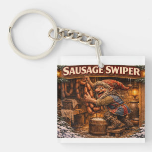 Sausage Swiper Yule Lad  Key Ring