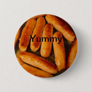 Sausages Button Badge
