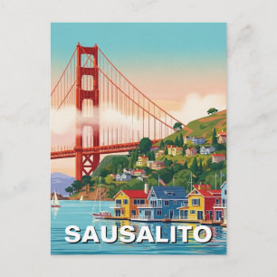 Sausalito California Postcard
