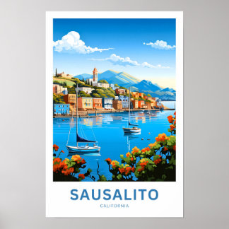 Sausalito California Travel Print