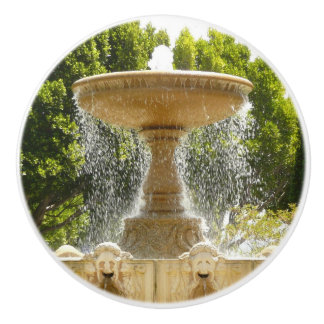 Sausalito Fountain California Travel Photography Ceramic Knob