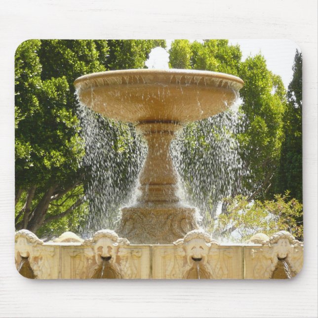 Sausalito Fountain California Travel Photography Mouse Pad (Front)