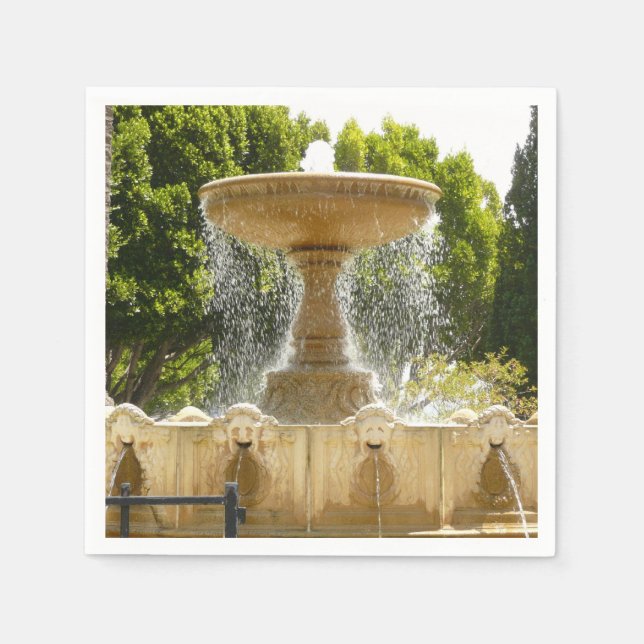 Sausalito Fountain California Travel Photography Napkin (Front)