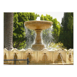 Sausalito Fountain California Travel Photography Photo Print