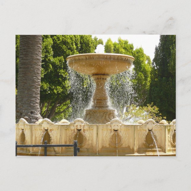Sausalito Fountain California Travel Photography Postcard (Front)