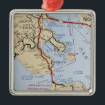 Sausalito Mill Valley Map Metal Tree Decoration<br><div class="desc">Wonderful old street map of Sausalito,  Mill Valley,  Marin California.</div>