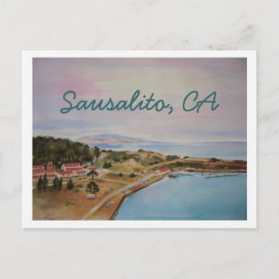 'SAUSALITO' POSTCARD