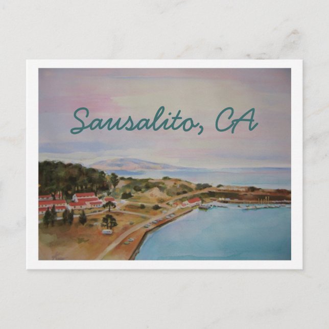'SAUSALITO' POSTCARD (Front)