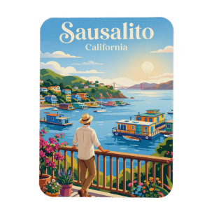 Sausalito USA Magnet