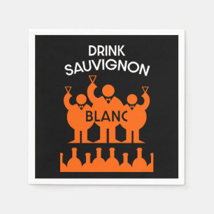 Sauvignon Blanc Wine Drinker Napkin