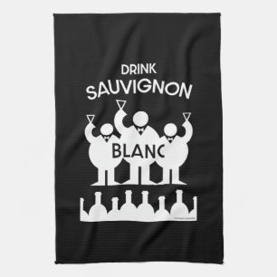 Sauvignon Blanc Wine Drinker Tea Towel