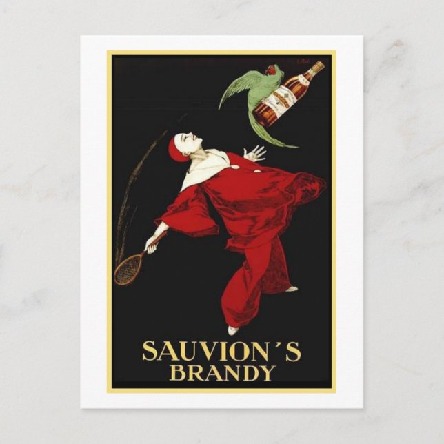 Sauvion's Brandy Postcard (Front)