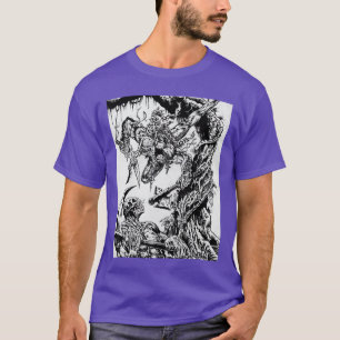 SAVAGE BARBARIAN HORROR Vintage Zombies Undead Ill T-Shirt