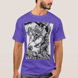SAVAGE BARBARIAN HORROR Vintage Zombies Undead Ill T-Shirt