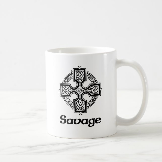 Savage Celtic Cross Coffee Mug (Right)