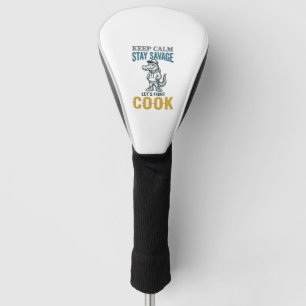 Savage Cook Alligator Vintage Engraving Graphic_1 Golf Head Cover