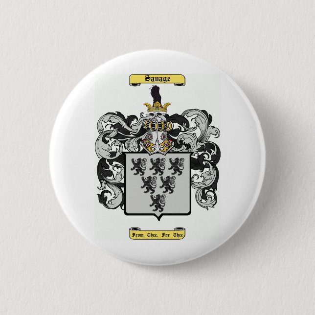 savage (english) 6 cm round badge (Front)
