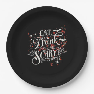 Savage Halloween Spooky Aesthetic Paper Plate