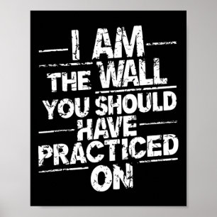 Savage Ice Hockey Goalie Quote Poster