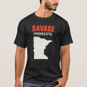 Savage Minnesota USA State America Travel Minnesot T-Shirt