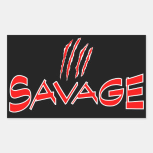 Savage Rectangular Sticker