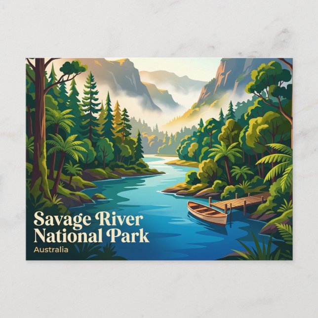 Savage River National Park Australia Postcard (Front)